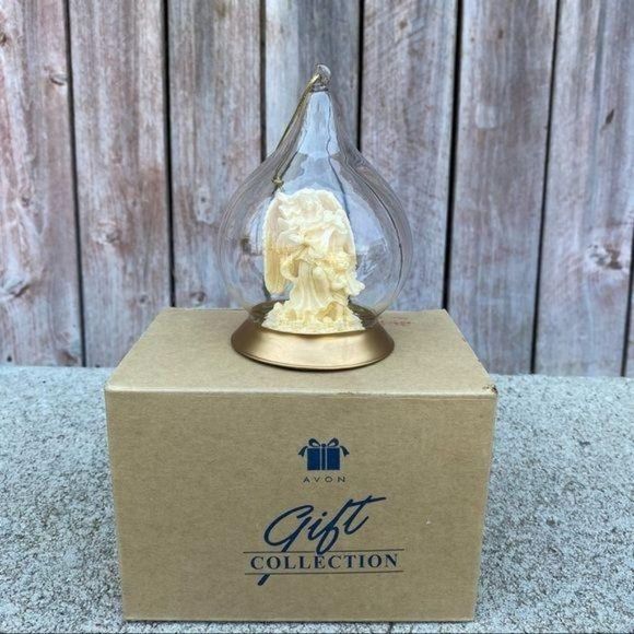 Vintage Avon Angel Glass Ornament - Picture 1 of 11